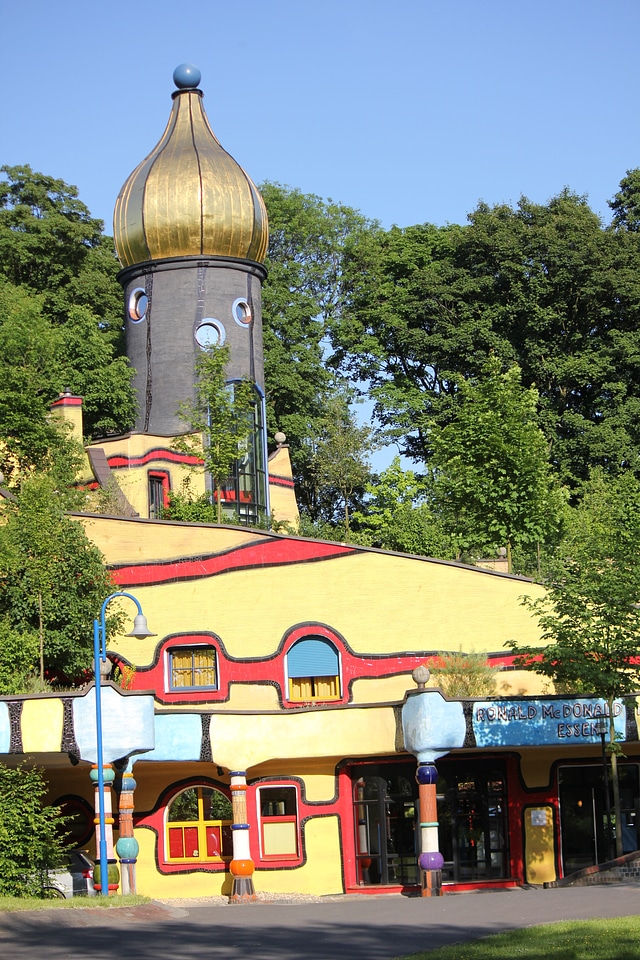 The Hundertwasser house in Gruga Park, Essen