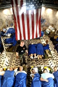 Hurricane katrina victims airlift medical evacuation