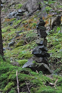 Stack of stones in Harz forests