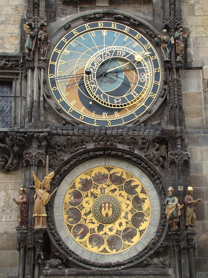Ornate timepiece wall