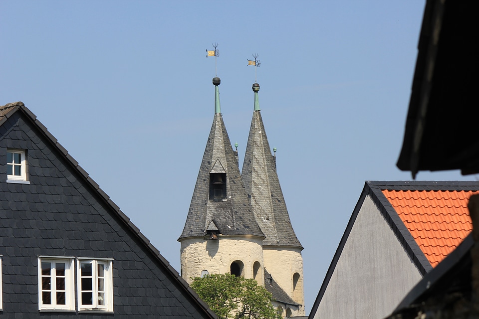Towers of the Jakobi church in Goslar