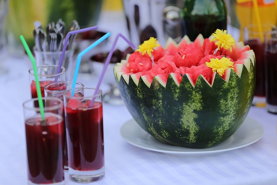 Syrup fruit cocktail fruit juice