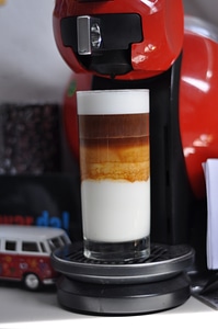 Three-layer latte macchiato photo