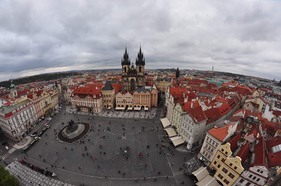 View onto Prague’s market place