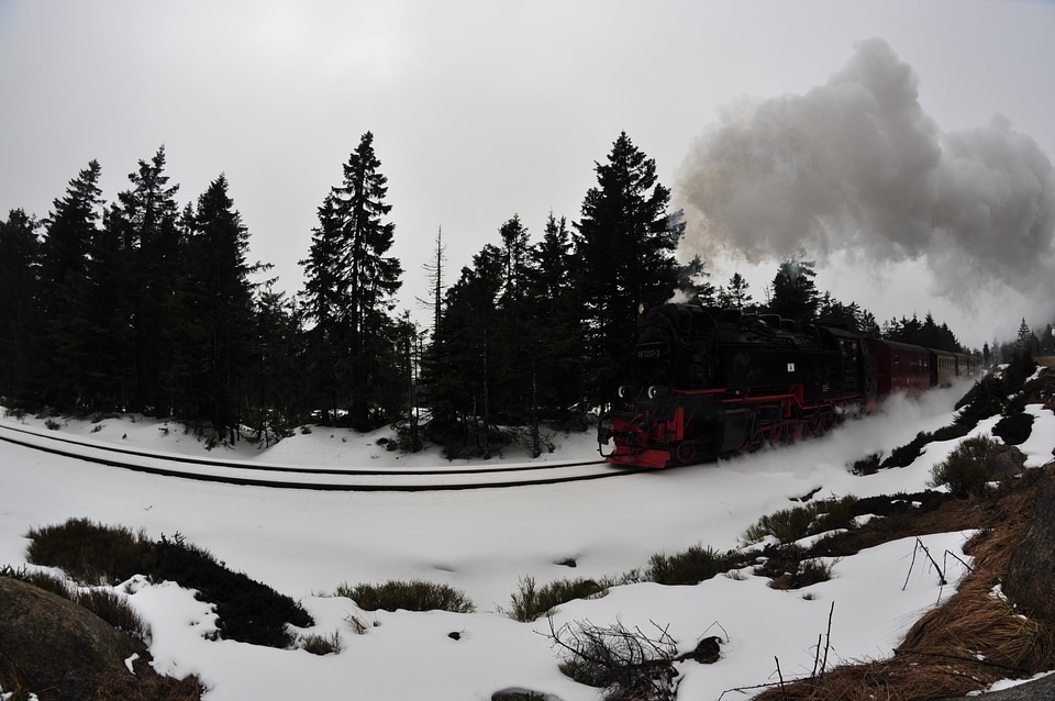 Harzer Brockenbahn on Brocken