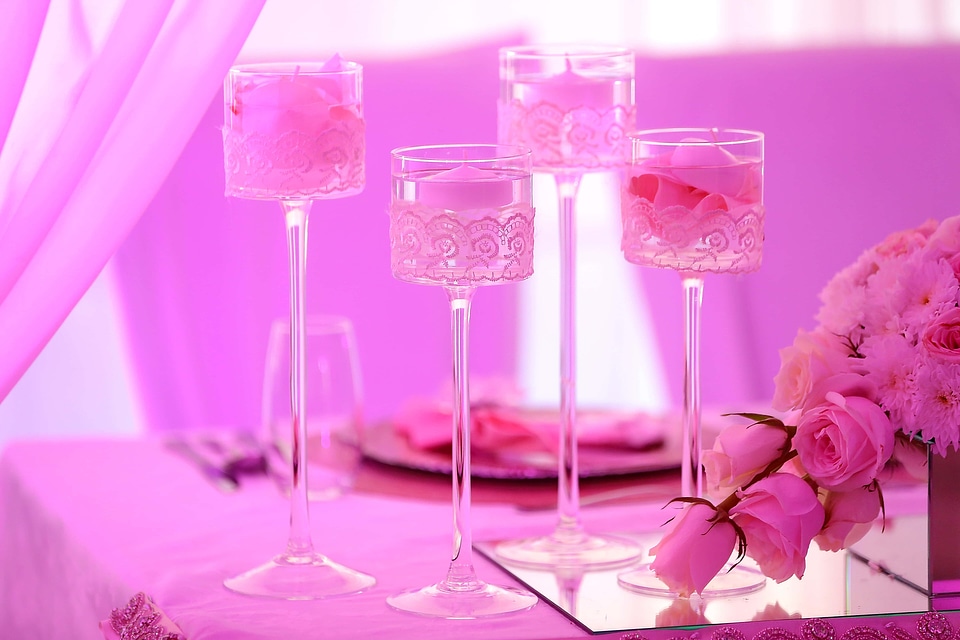 Candlestick candles romantic