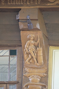 Truss carving in Goslar’s old city centre photo