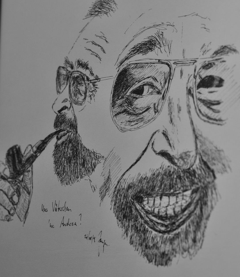 Painting of grandpa