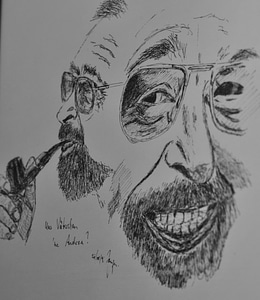 Painting of grandpa