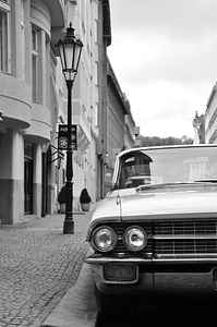 Old Cadillac in Prague’s streets