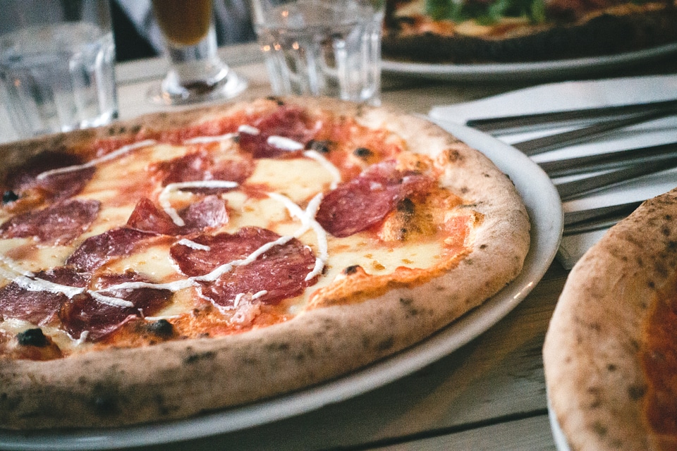 Italian pizza salami