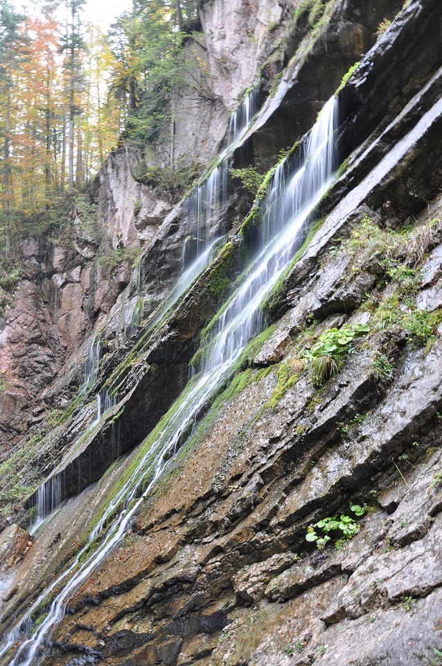 Waterfall in ravine at Wildbachklamm