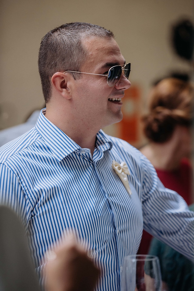 Handsome man sunglasses