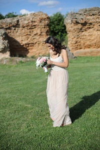 Bride cheerful wedding