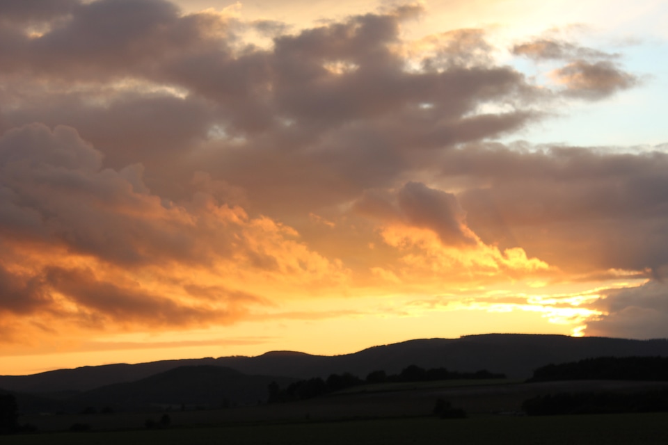 Sundown in the sky