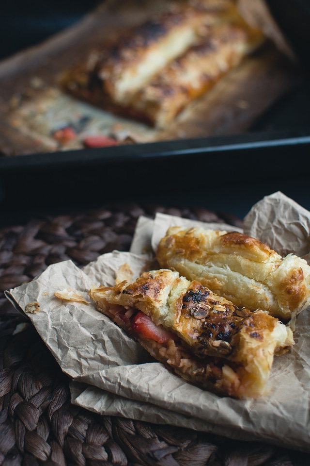 Traditional Czech apple Strudel