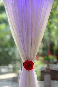 Fancy silk curtain