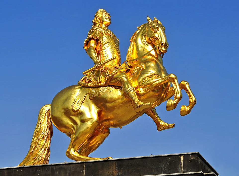 Equestrian statue prince-elector historically