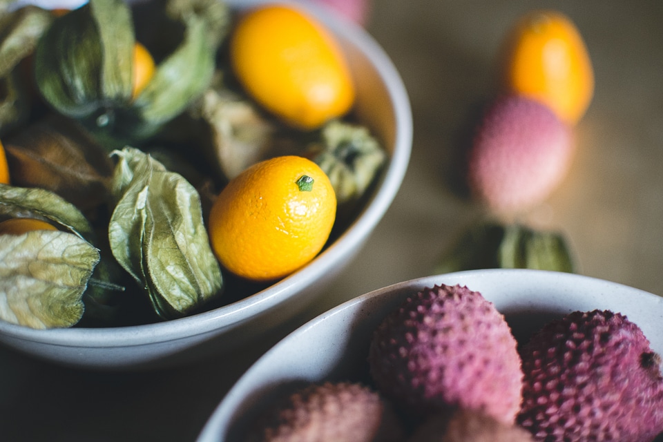 Kumquats and litchi