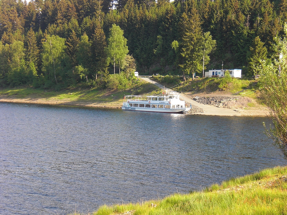 MS AquaMarin on Okerstausee reservoir