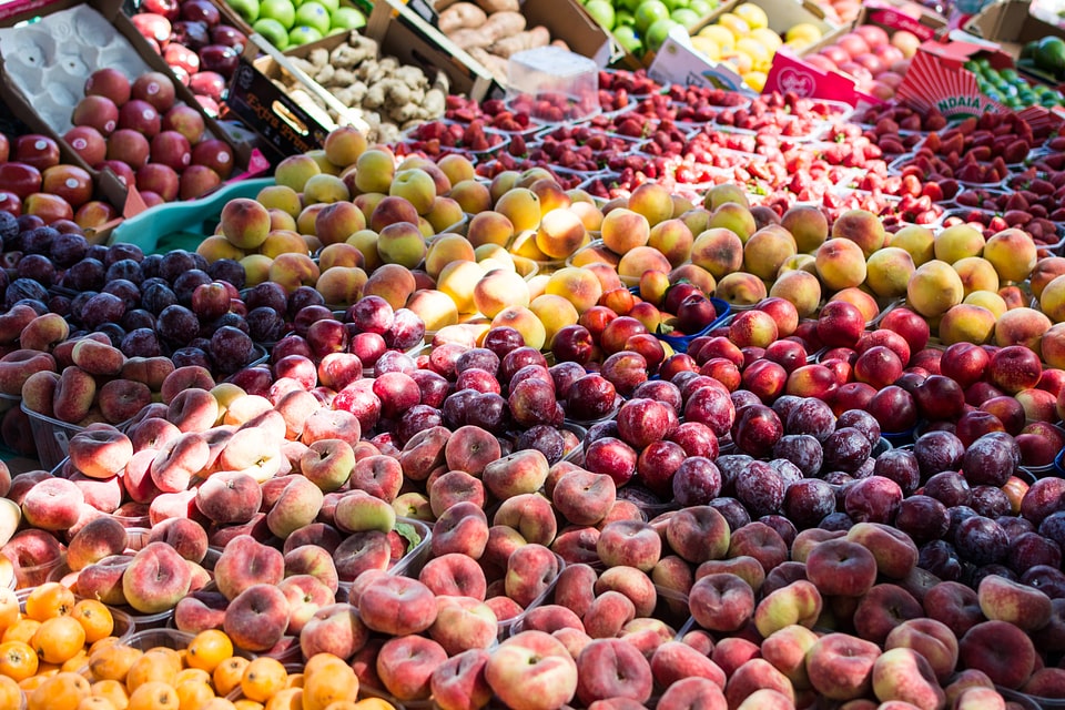 Local summer fruit market
