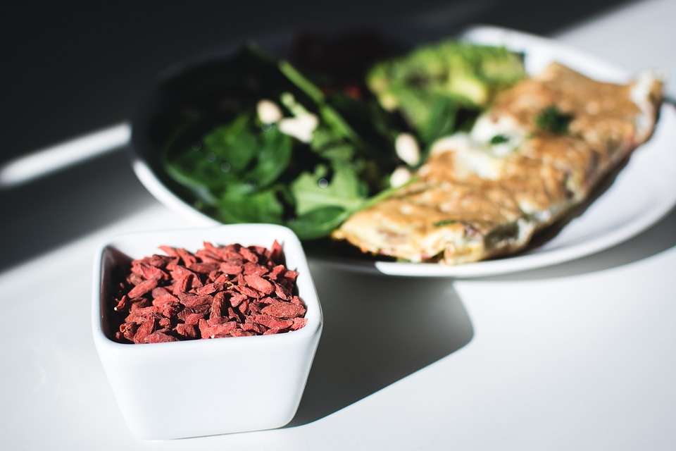 Breakfast full of nutrients with Goji berries