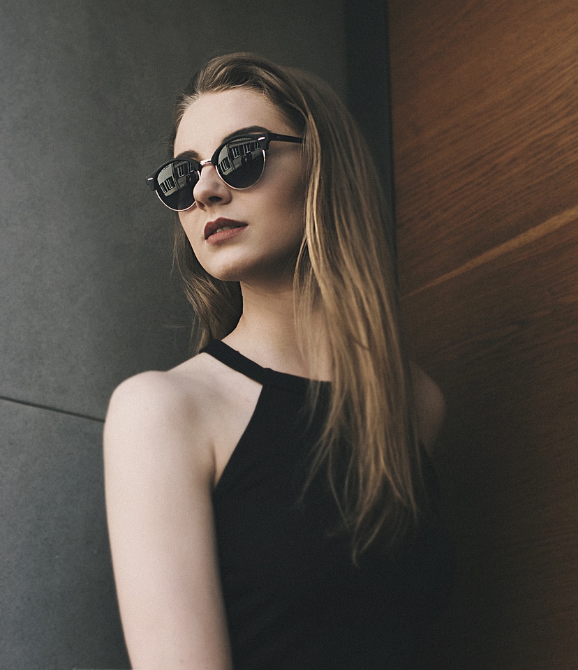Young Woman Wearing Sunglasses Outdoor photo