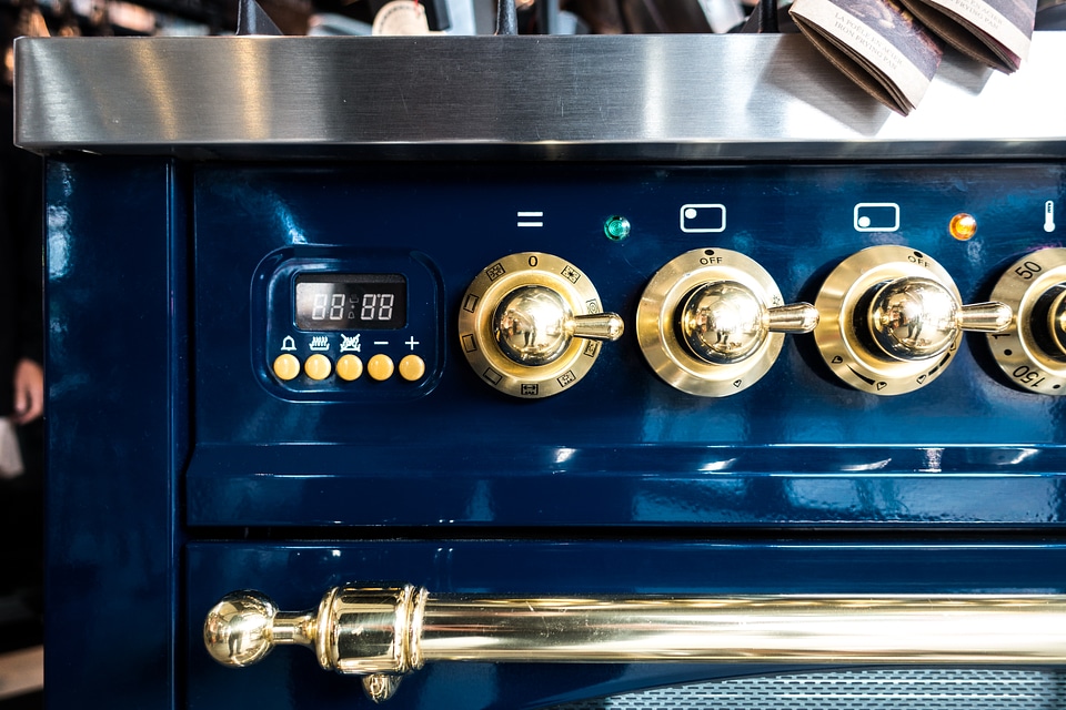 Vintage oven close up