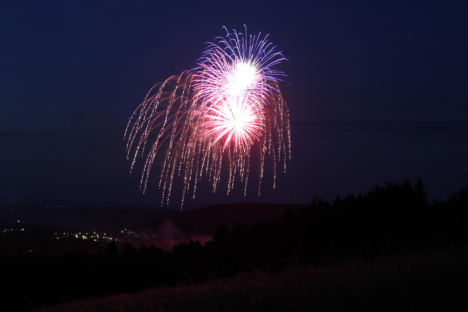 Fireworks over Goslar