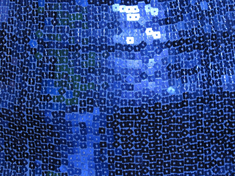 Blue sparkle clothing