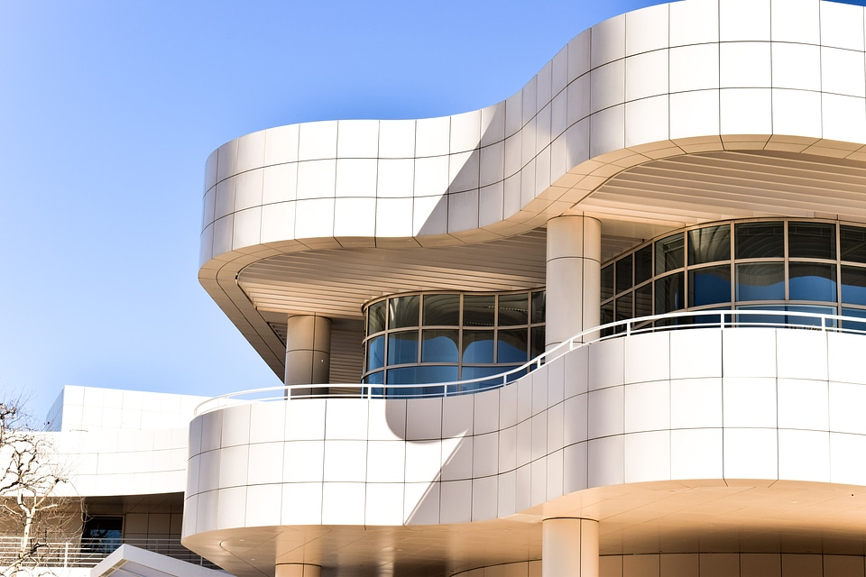 White Building Tiled Facade