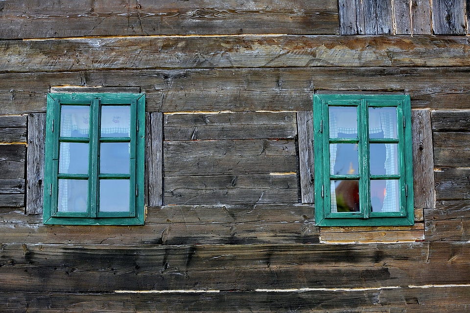 Wooden facade barn