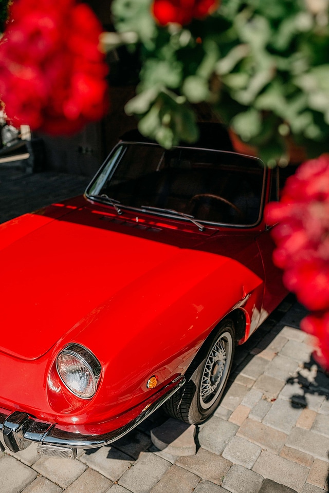 Sports Car nostalgia red