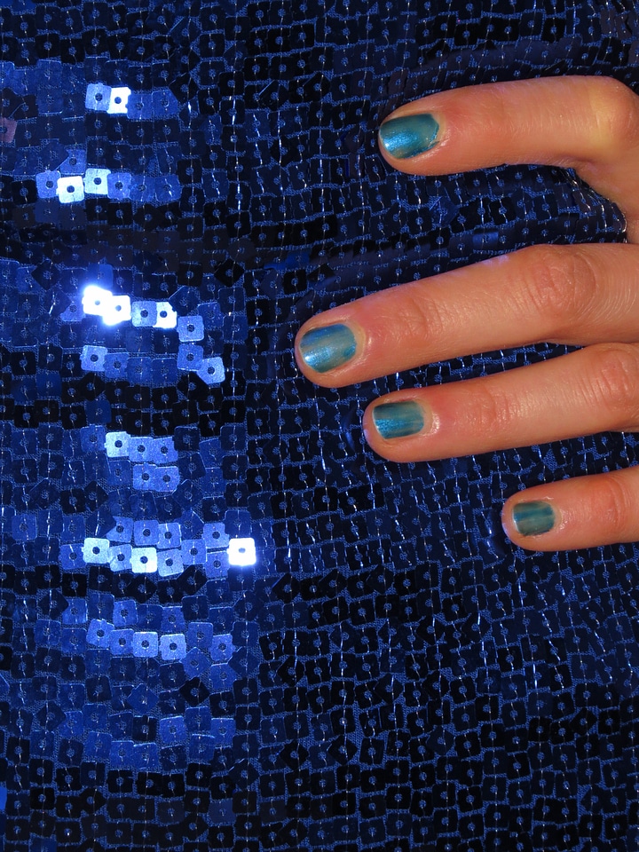 Blue sparkle clothing