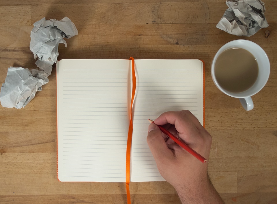 Open Blank Notebook Mockup