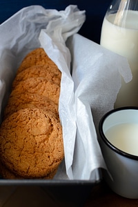 Cookies with milk photo