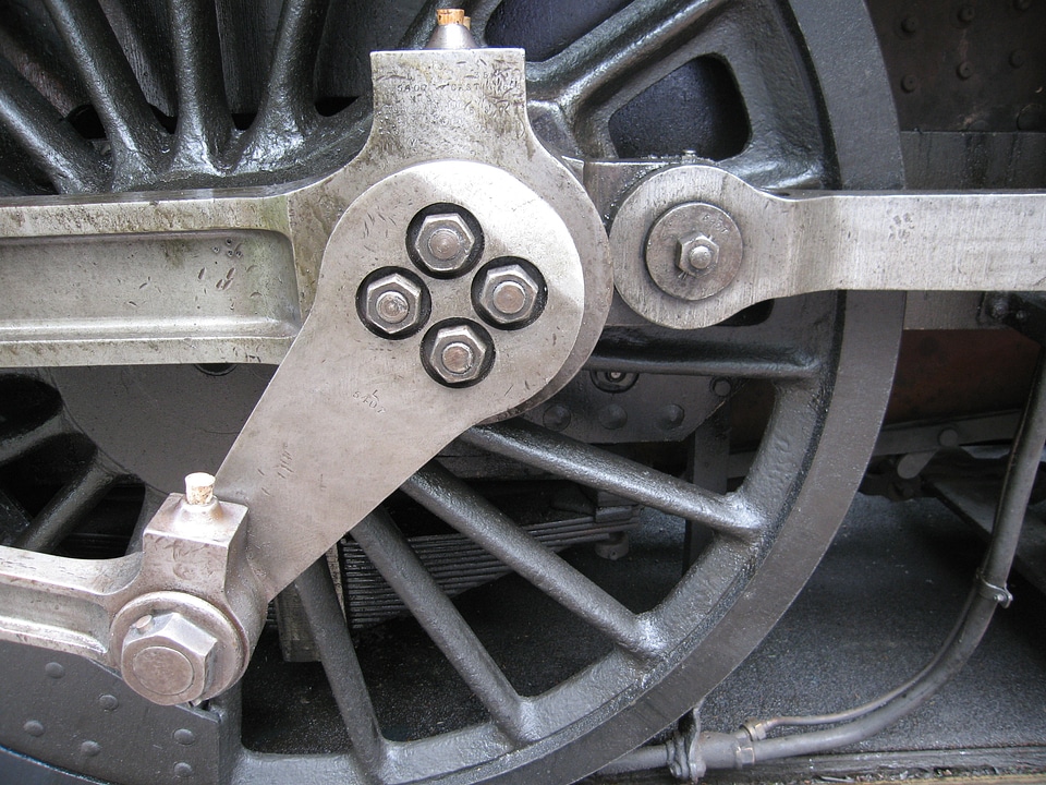 Steam engine rail