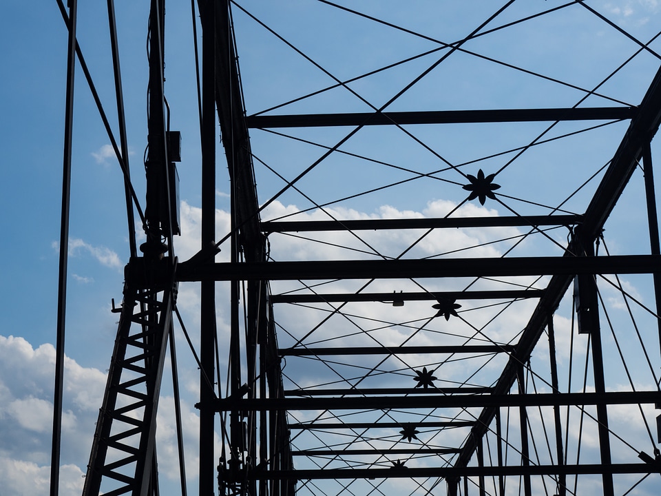 Bridge Silhouette in Clouds