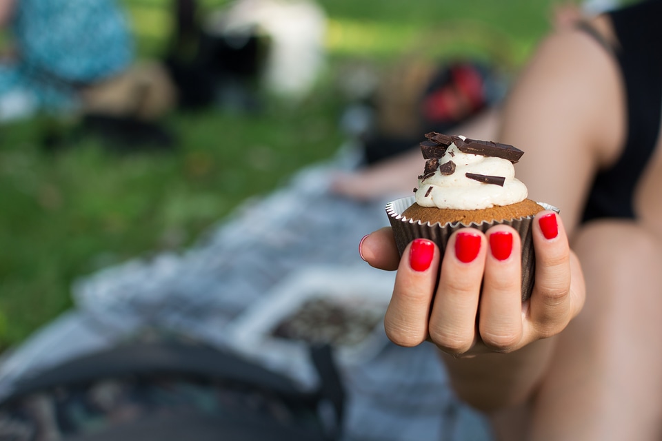 Cupcake in Female Hand