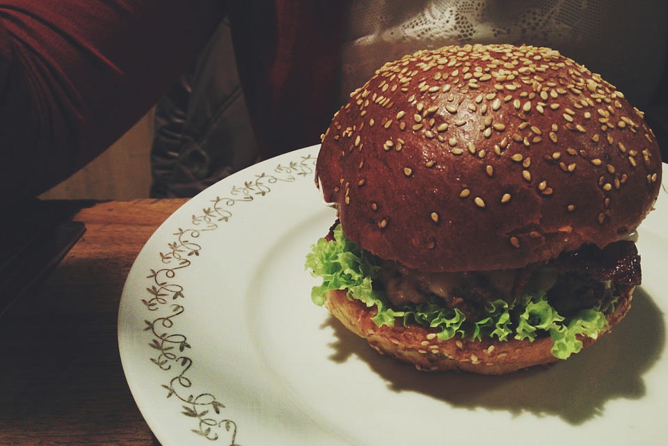 Summer juicy beef burger