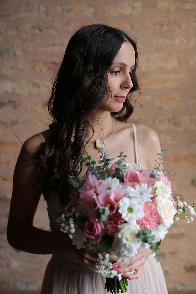 Innocence pretty girl bride
