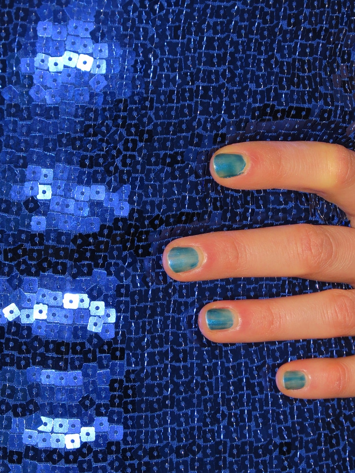 Blue sparkle clothing
