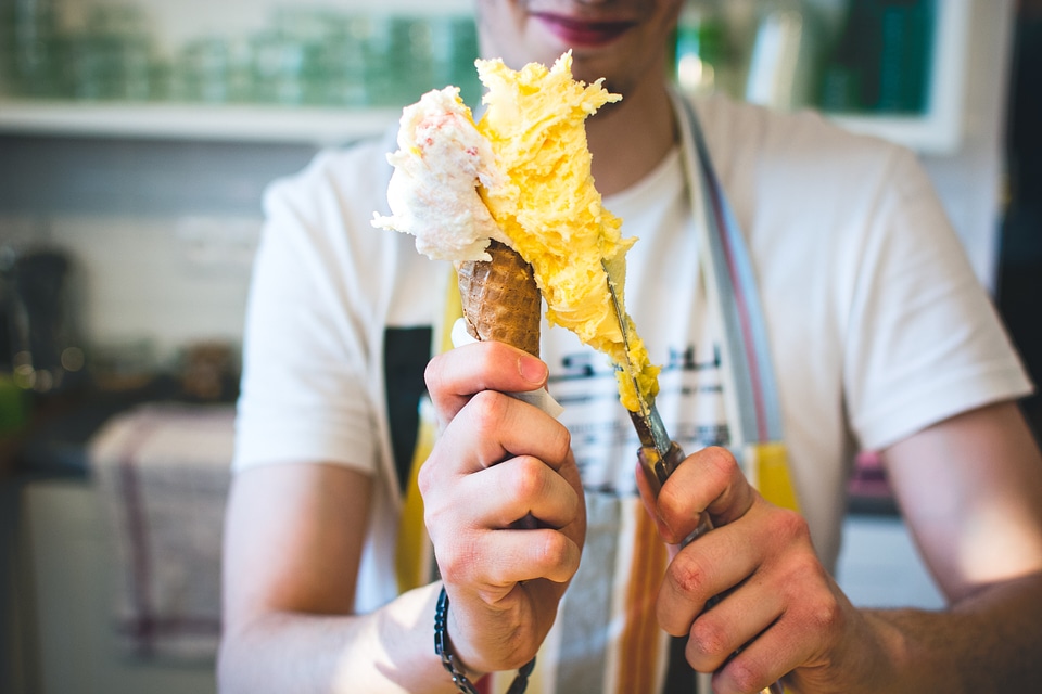 Gelato with a smile