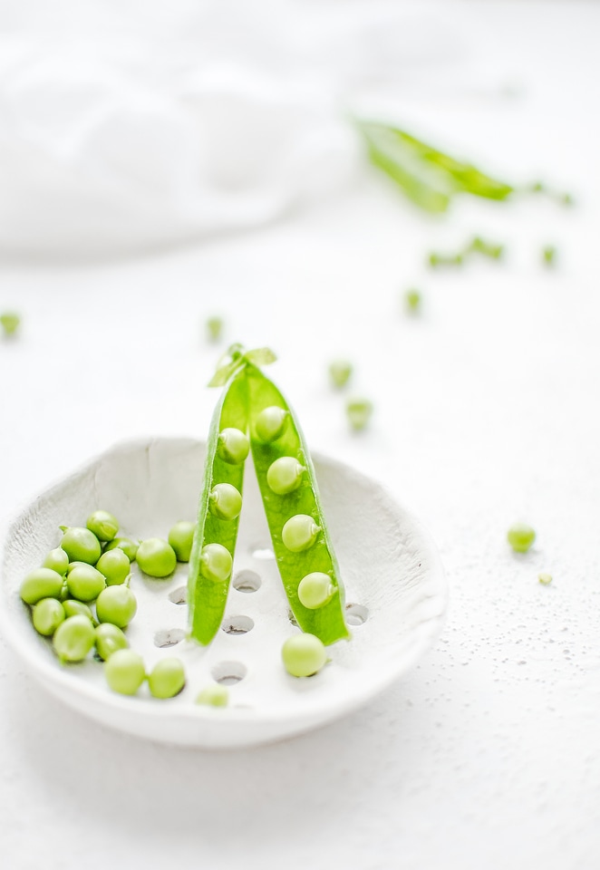 Green peas close up