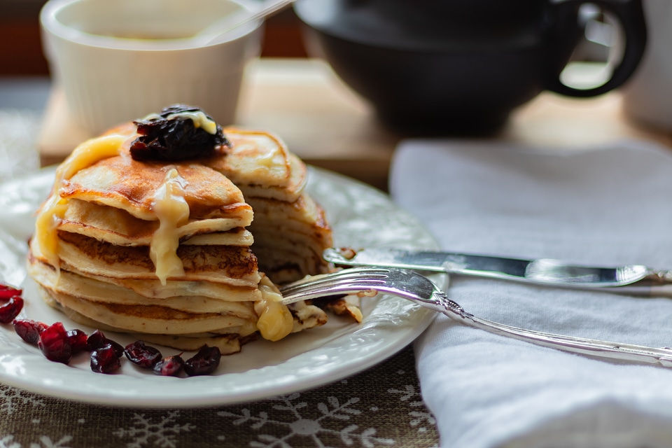 Orange Cheese Pancakes