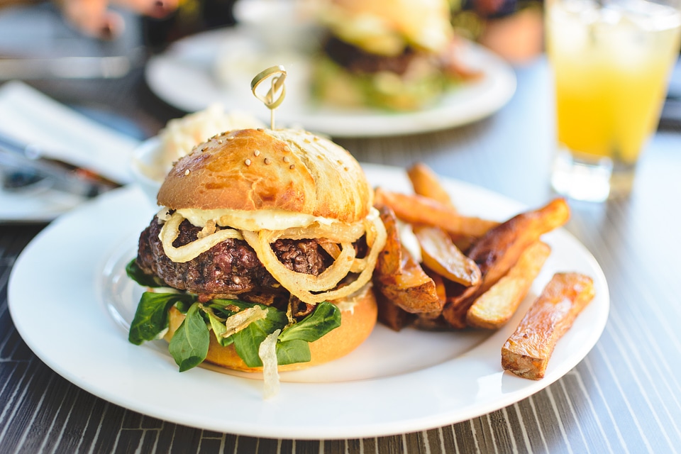 Little Burger with French Fries