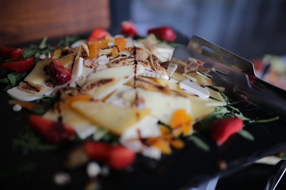 Salad fruit fast food