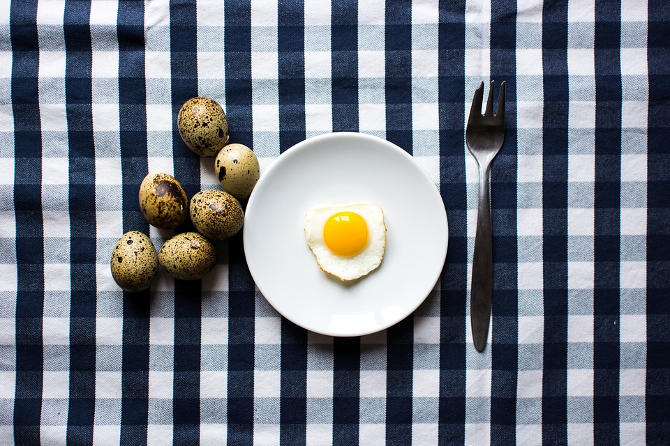 Quail egg for breakfast