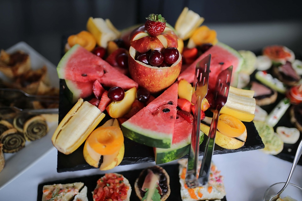 Fruit salad bar watermelon
