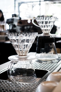 Glass coffee filter V60 photo